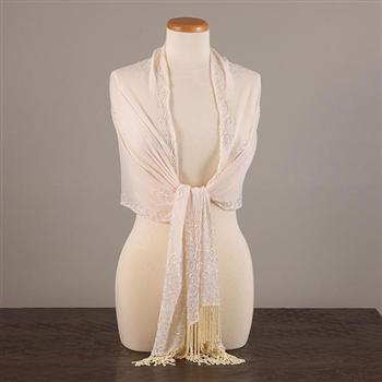 Ivory Shawl Handmade